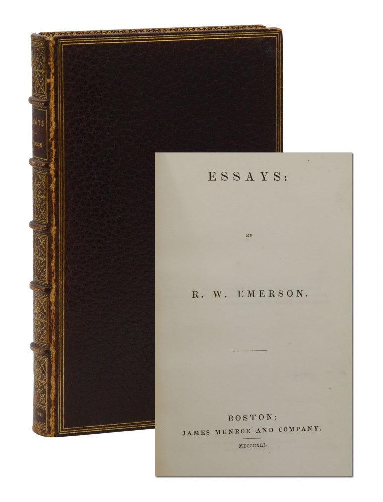 Item #140940911 Essays. Ralph Waldo Emerson.