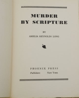 Murder by Scripture