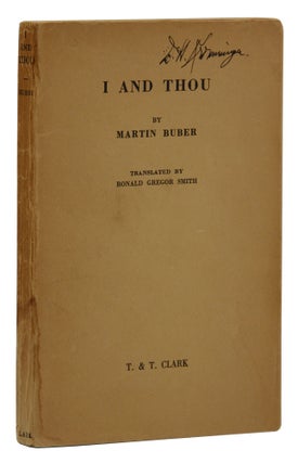 Item #140940974 I and Thou. Martin Buber, Ronald Gregor Smith