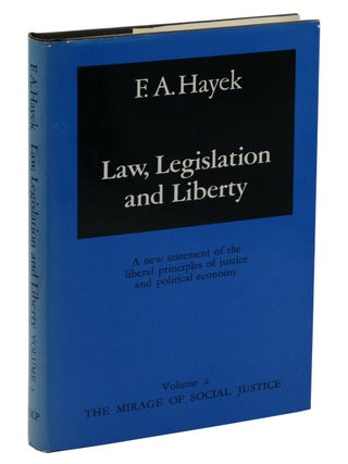 Item #140941014 Law, Legislation and Liberty, Volume 2: The Mirage of Social Justice. Friedrich...
