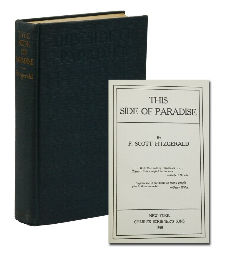Item #140941352 This Side of Paradise. F. Scott Fitzgerald.