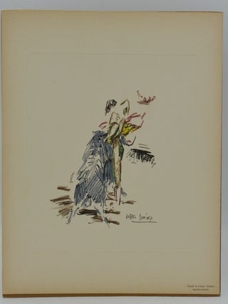A Set of 18 Bullfighting Lithograph Prints Hand-colored by Roberto Domingo y Fallola