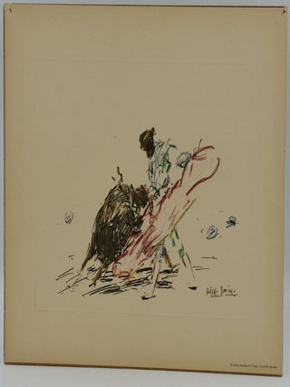 A Set of 18 Bullfighting Lithograph Prints Hand-colored by Roberto Domingo y Fallola