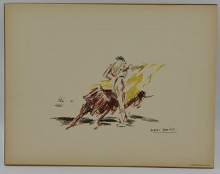 A Set of 18 Bullfighting Lithograph Prints Hand-colored by Roberto Domingo y Fallola