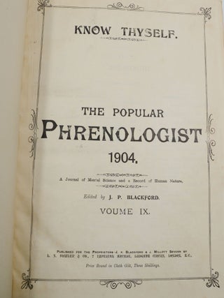 The Popular Phrenologist: A Journal of Mental Science and a Record of Human Nature