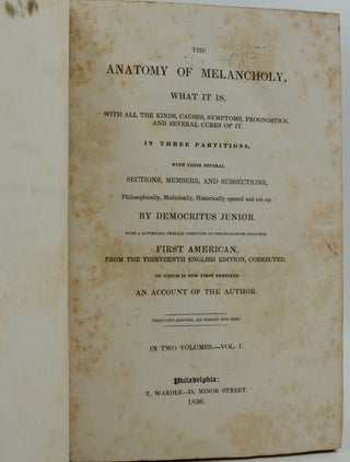 The Anatomy of Melancholy