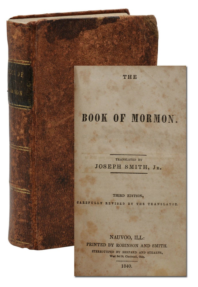 Item #140941624 The Book of Mormon. Joseph Smith.
