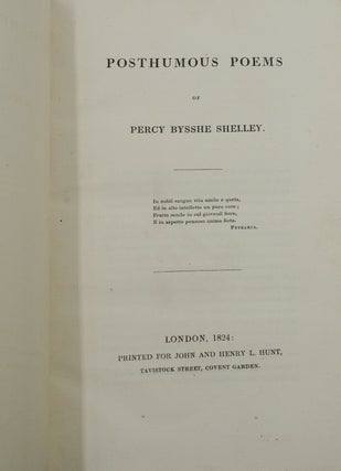 Posthumous Poems of Percy Bysshe Shelley