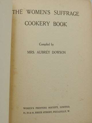 The Women's Suffrage Cookery Book