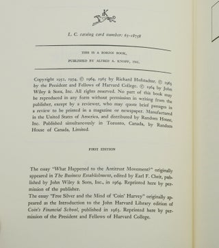 The Paranoid Style in American Politics and Other Essays
