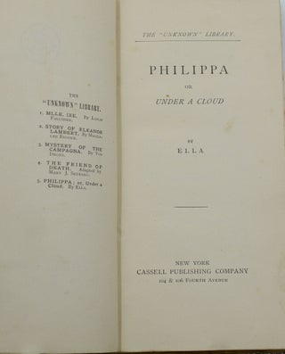 Philippa: Or, Under a Cloud (The "Unknown" Library)
