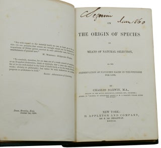 On the Origin of Species by Means of Natural Selection, or the Preservation of Favoured Races in the Struggle for Life