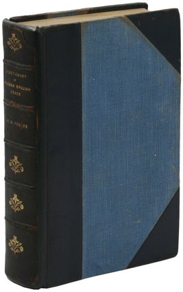 Item #140941821 A Dictionary of Modern English Usage. H. W. Fowler