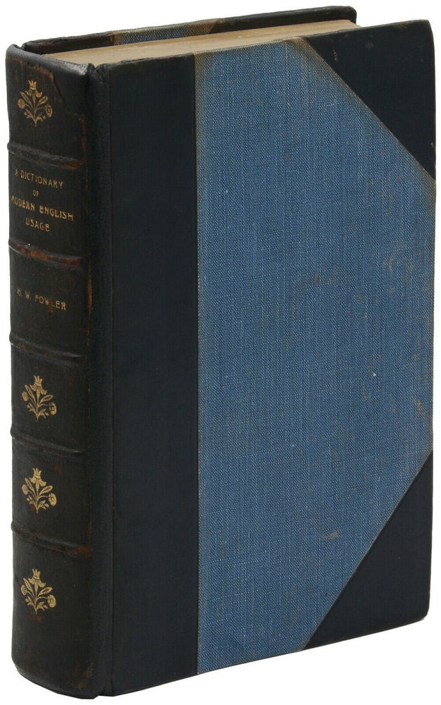 Item #140941821 A Dictionary of Modern English Usage. H. W. Fowler.