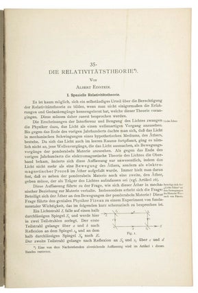 Die Relativitatstheorie