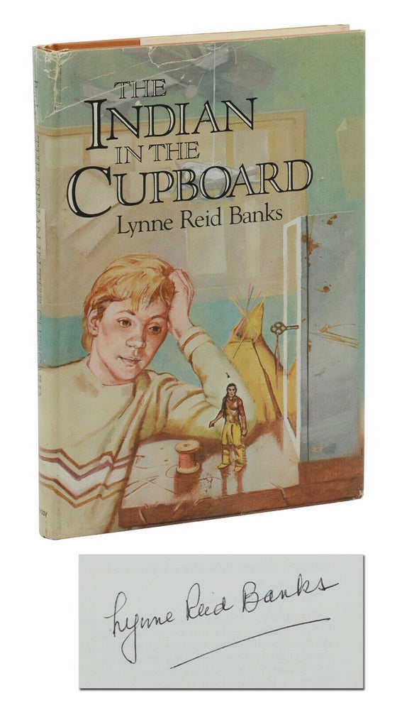 Item #140941914 The Indian in the Cupboard. Lynne Reid Banks, Brock Cole, Illustrations.
