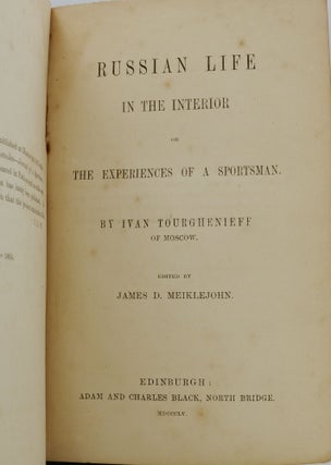Russian Life in the Interior, or The Experiences of a Sportsman