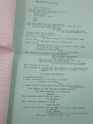 The Mary-Jane Papers: A Poem & A Play