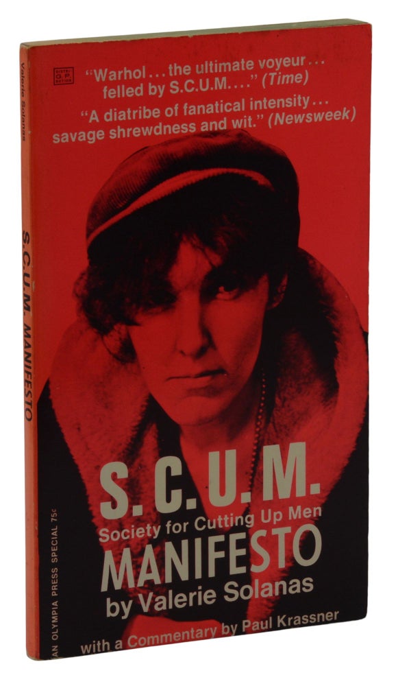 Item #140942191 S.C.U.M.: Society for Cutting Up Men Manifesto. Valerie Solanas.