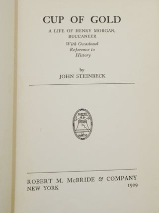 Cup of Gold: A Life of Henry Morgan, Buccaneer