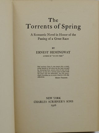 The Torrents of Spring
