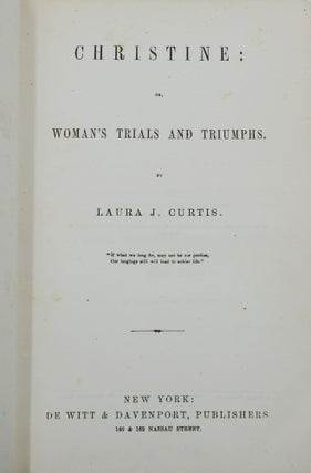 Christine: or, Woman's Trials and Triumphs