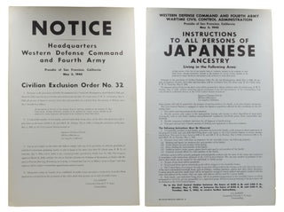 Item #140942308 [Japanese Internment Posters] Instructions to Persons of Japanese Ancestry Living...