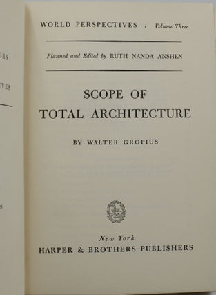 Scope of Total Architecture: A New Way of Life