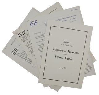 Item #140942379 Four publications of the International Federation for Internal Freedom: IFIF...