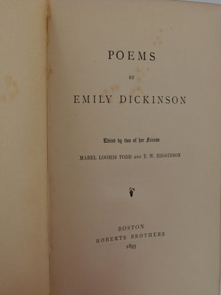 (Sammelband) Poems: First & Second Series