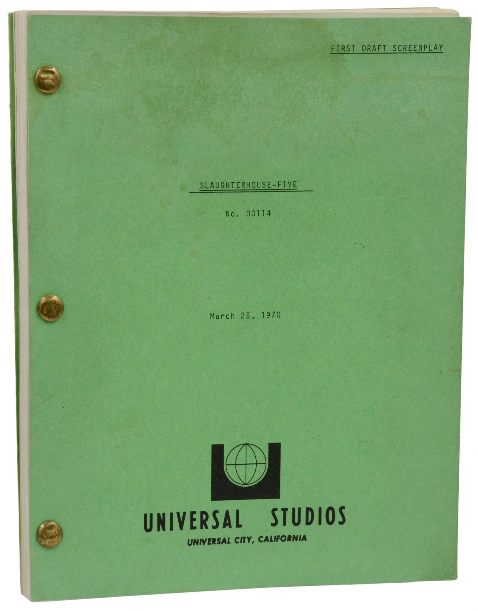 Slaughterhouse-Five First Draft Screenplay | Stephen Geller, Kurt