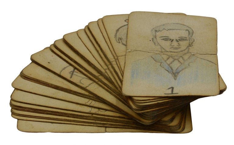 Item #140942574 [Cartomancy; Teuila Fortune Telling Cards] Hand-drawn Vernacular Fortune Telling Cards. Unknown.