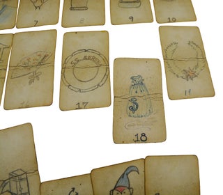 [Cartomancy; Teuila Fortune Telling Cards] Hand-drawn Vernacular Fortune Telling Cards
