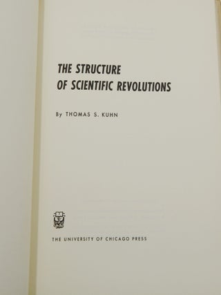 The Structure of Scientific Revolutions (Lionel Trilling's copy)
