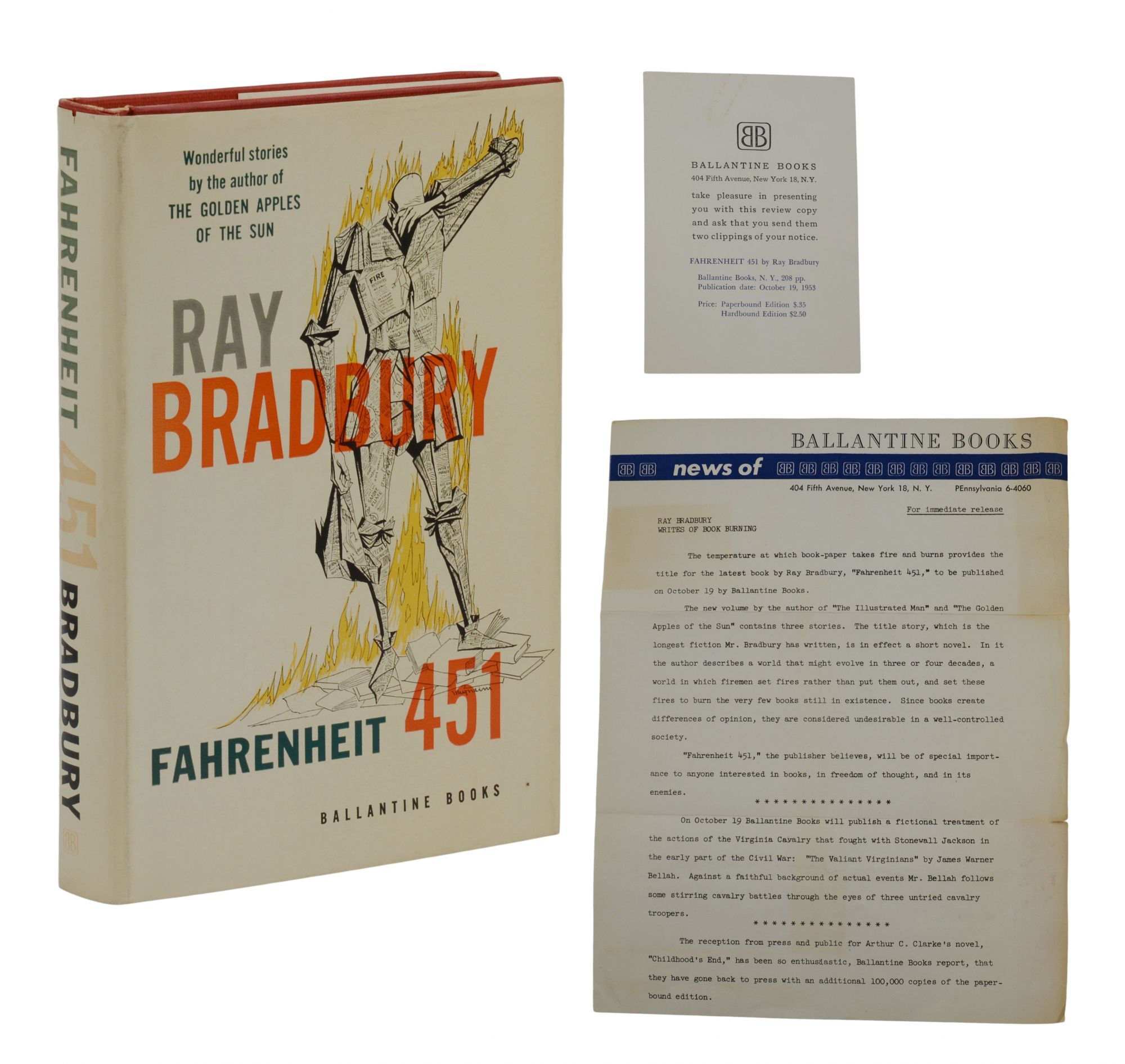 F451 Editions Fahrenheit 451 | Ray Bradbury | First Edition