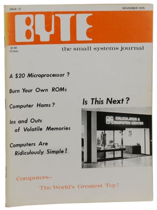 Byte: The Small Systems Journal (The first 14 issues)