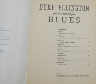 Duke Ellington Piano Method for Blues