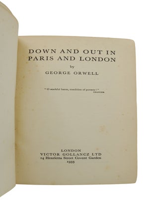 Down and Out in Paris and London
