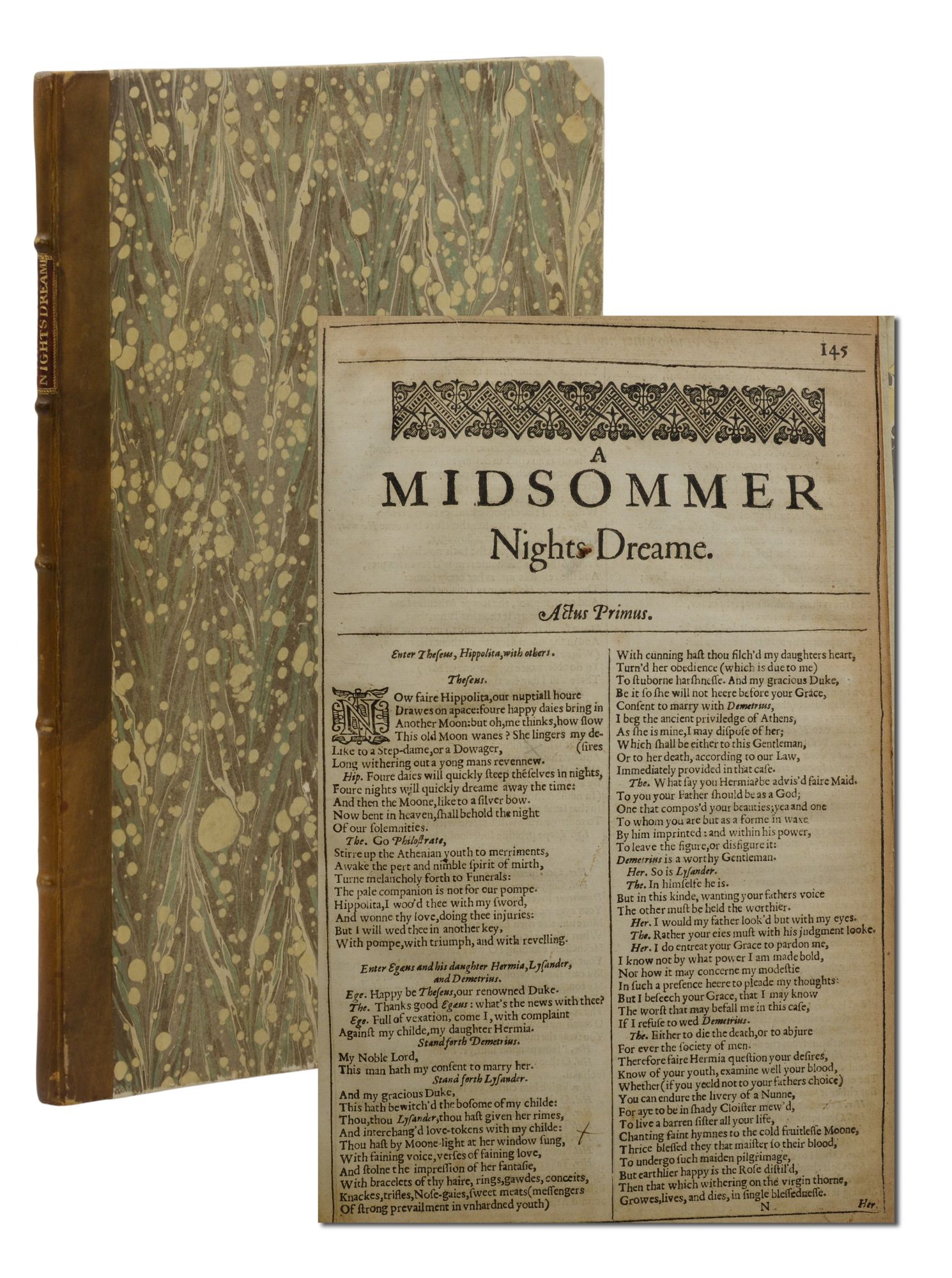 A Midsommer Nights Dreame A Midsummer Night's Dream by William Shakespeare  on Burnside Rare Books