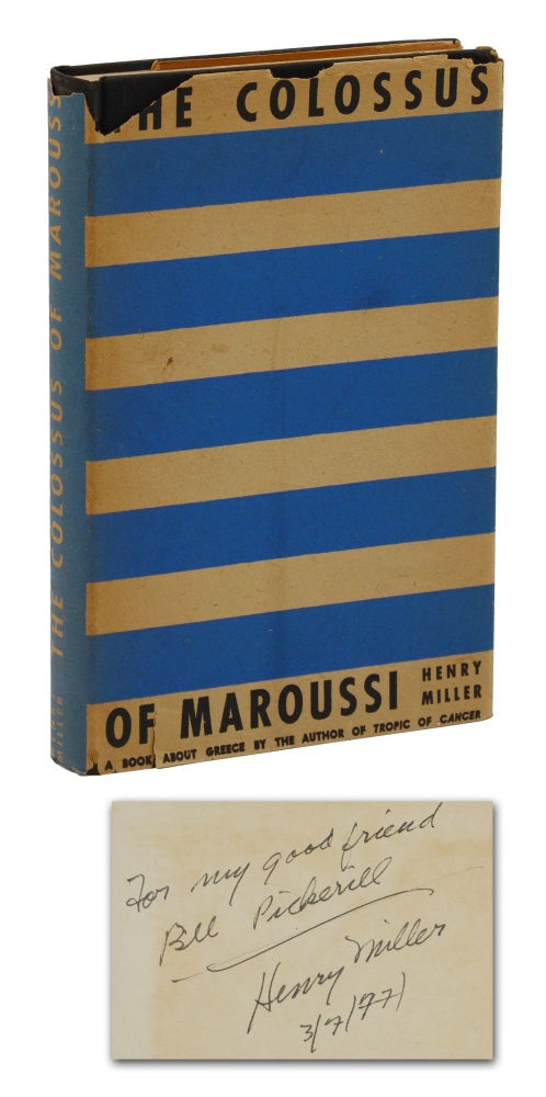 Item #140942827 The Colossus of Maroussi. Henry Miller.