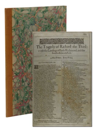 Item #140942837 The Tragedy of Richard the Third: with the Landing of Earle Richmond, and the...