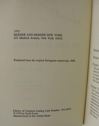 Pedagogy of the Oppressed