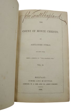 (The Count of Monte Cristo) The Count of Monte Christo. Being a Sequel to "The Chateau D'If"