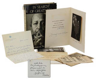 Item #140943001 In Search of Greatness: Reflections of Yousuf Karsh (with signed Christmas card)....