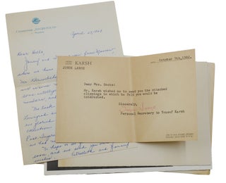 In Search of Greatness: Reflections of Yousuf Karsh (with signed Christmas card)
