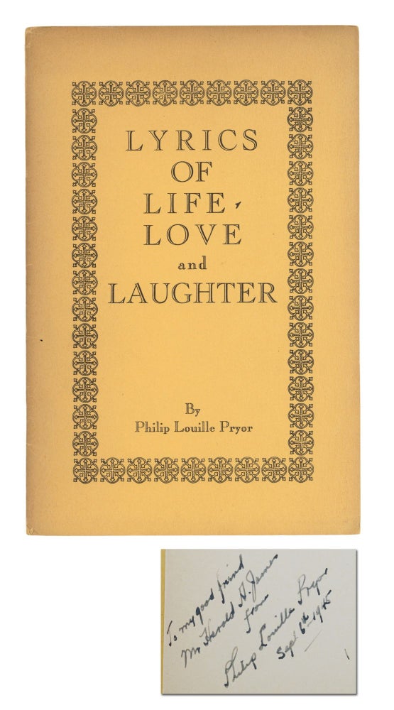 Item #140943083 Lyrics of Life, Love and Laughter. Philip Louille Pryor.