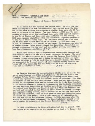 Large Archive of Documents on Japanese Internment from the War Relocation Authority
