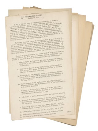 Large Archive of Documents on Japanese Internment from the War Relocation Authority