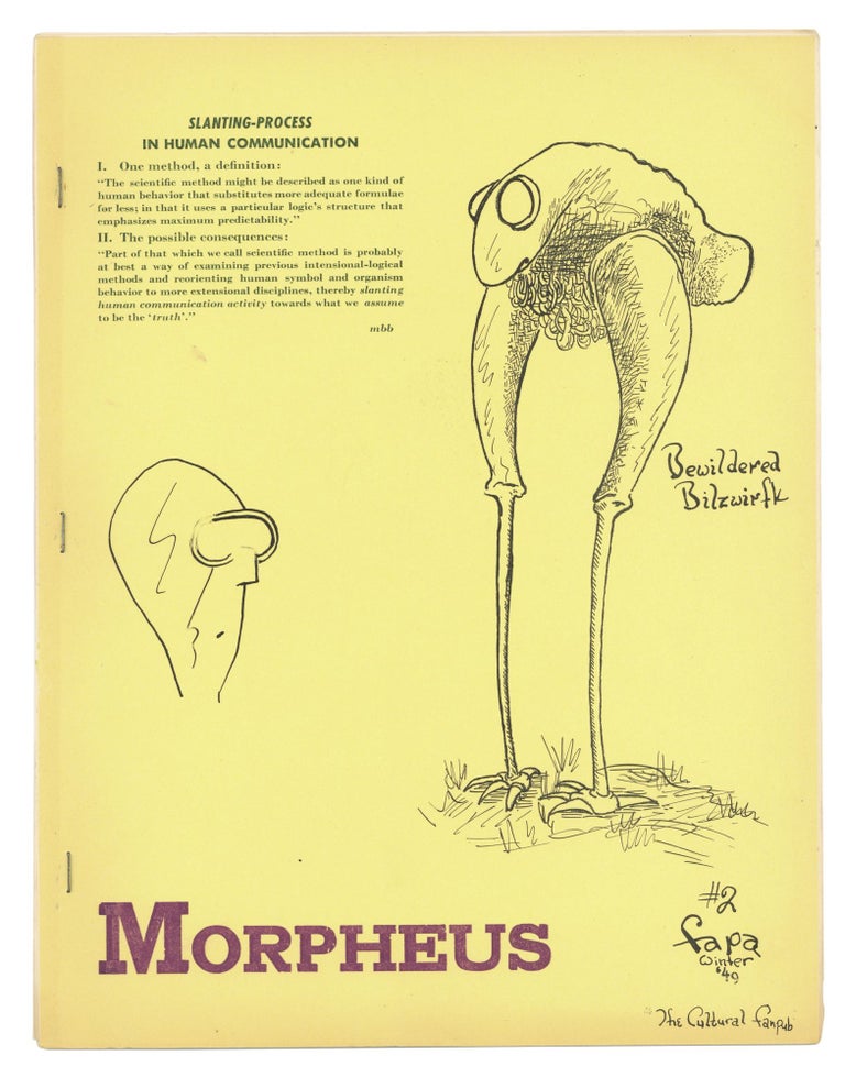 Item #140943178 Morpheus: Number 2. Winter, 1949. Con Pederson, Rick Sneary, Francis T. Laney.