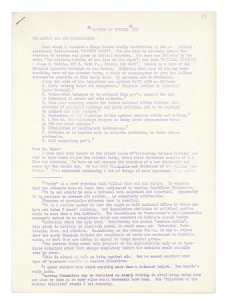 Item #140943186 Matters of Opinion. Number 21. January, 1947. Jack Speer